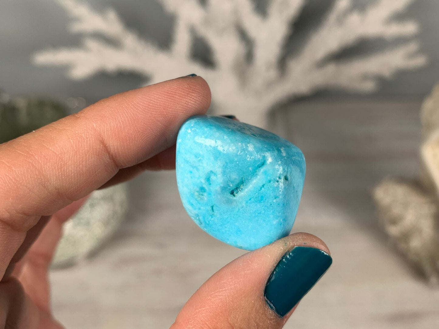 Blue Aragonite - Tumbled