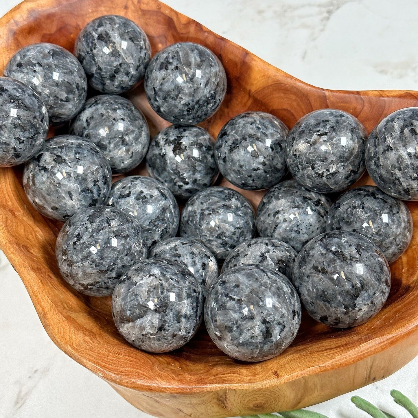 Larvikite Sphere