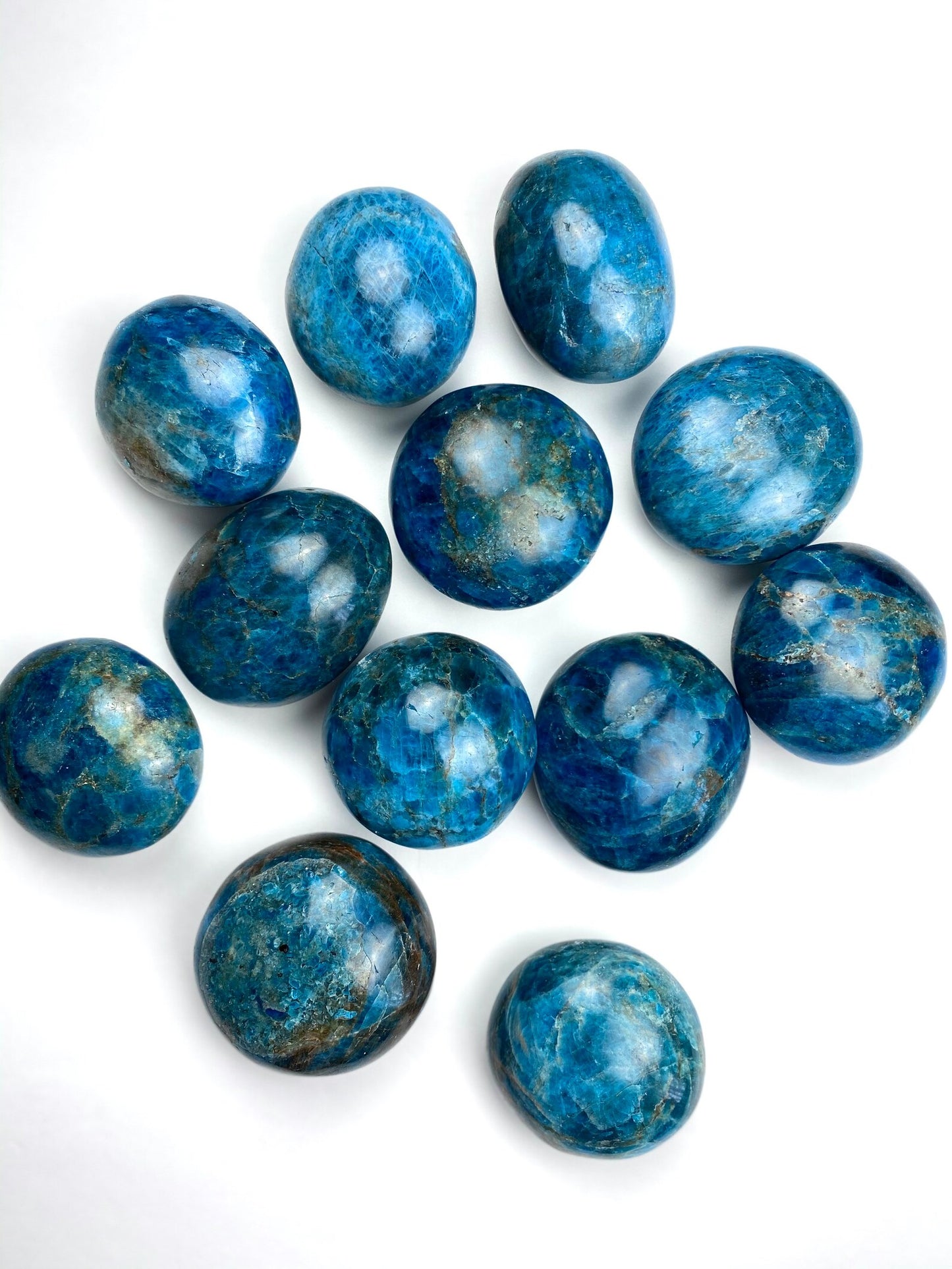 Blue Apatite - Palm Stone