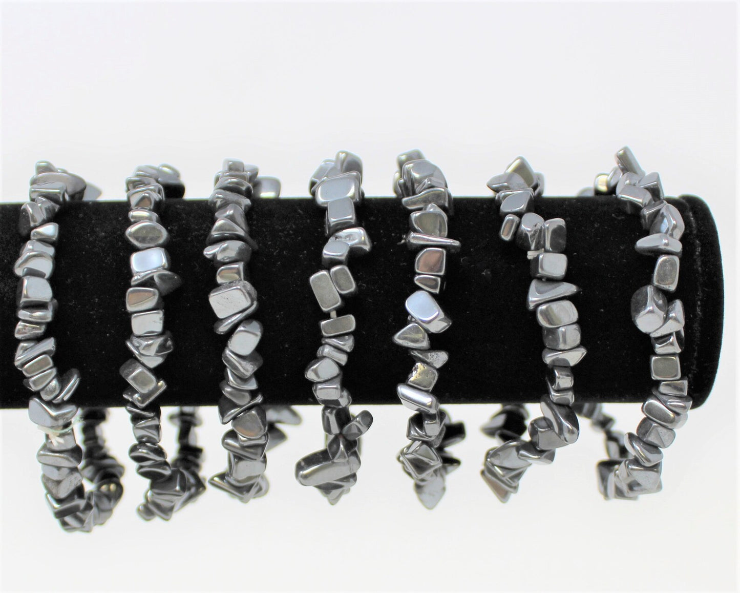 Hematite - Crystal Chip Bracelet