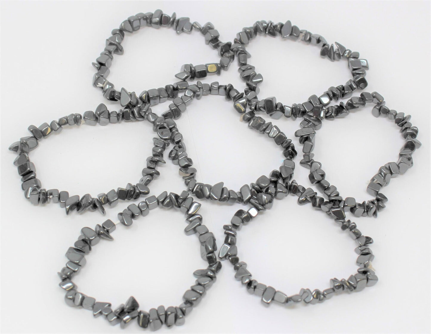 Hematite - Crystal Chip Bracelet