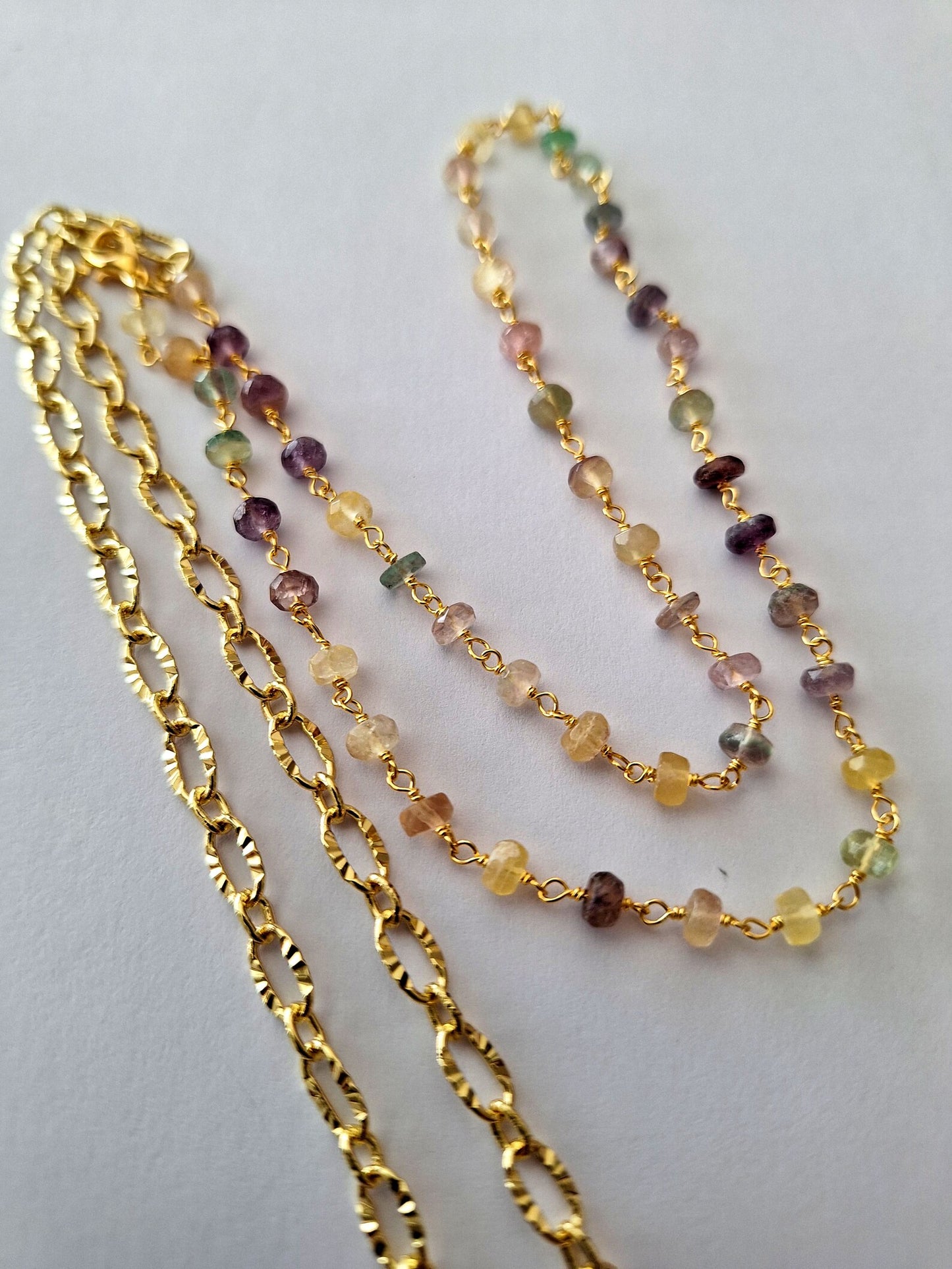 Fluorite Gemstone Waist Chain