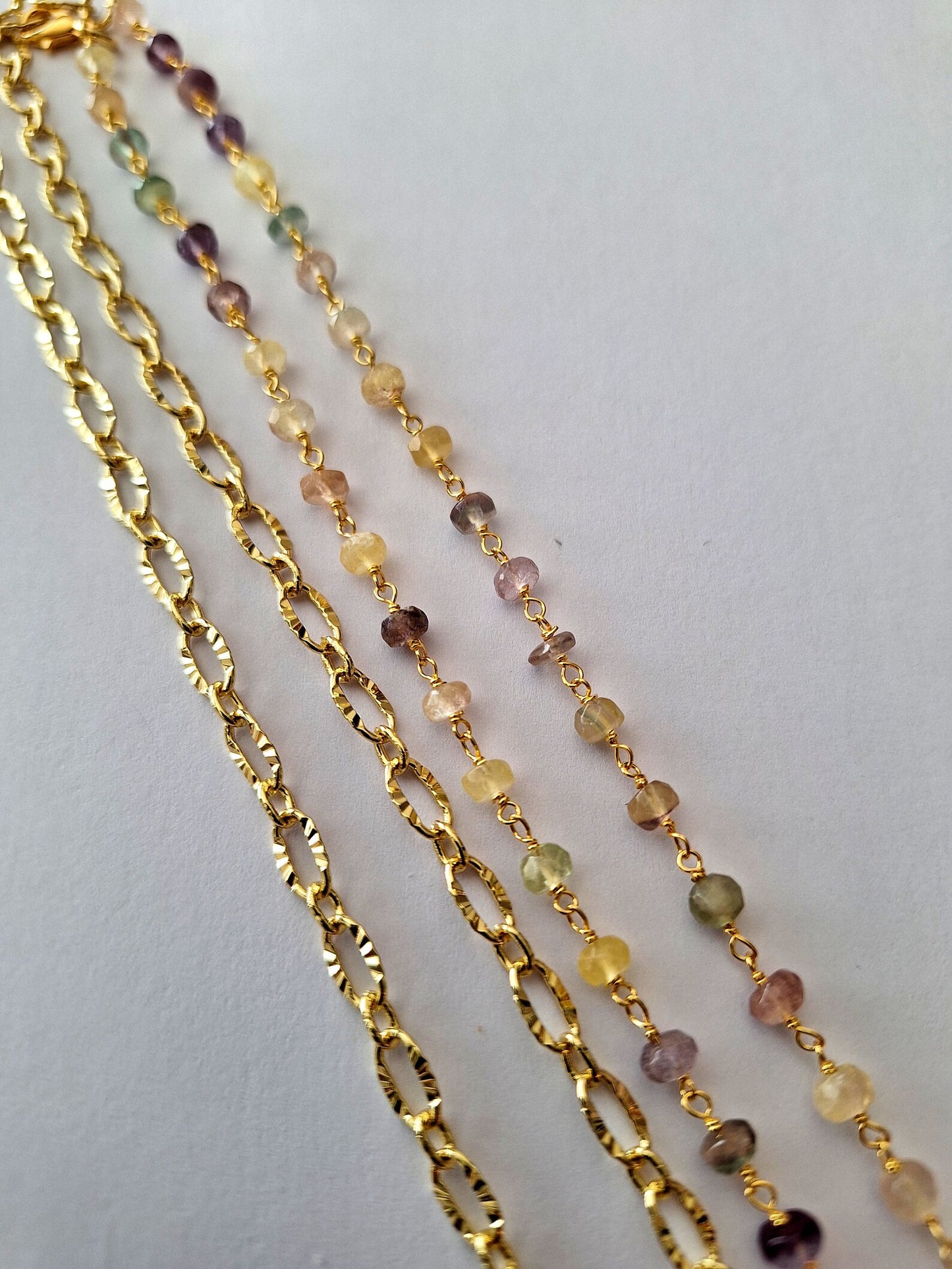 Fluorite Gemstone Waist Chain