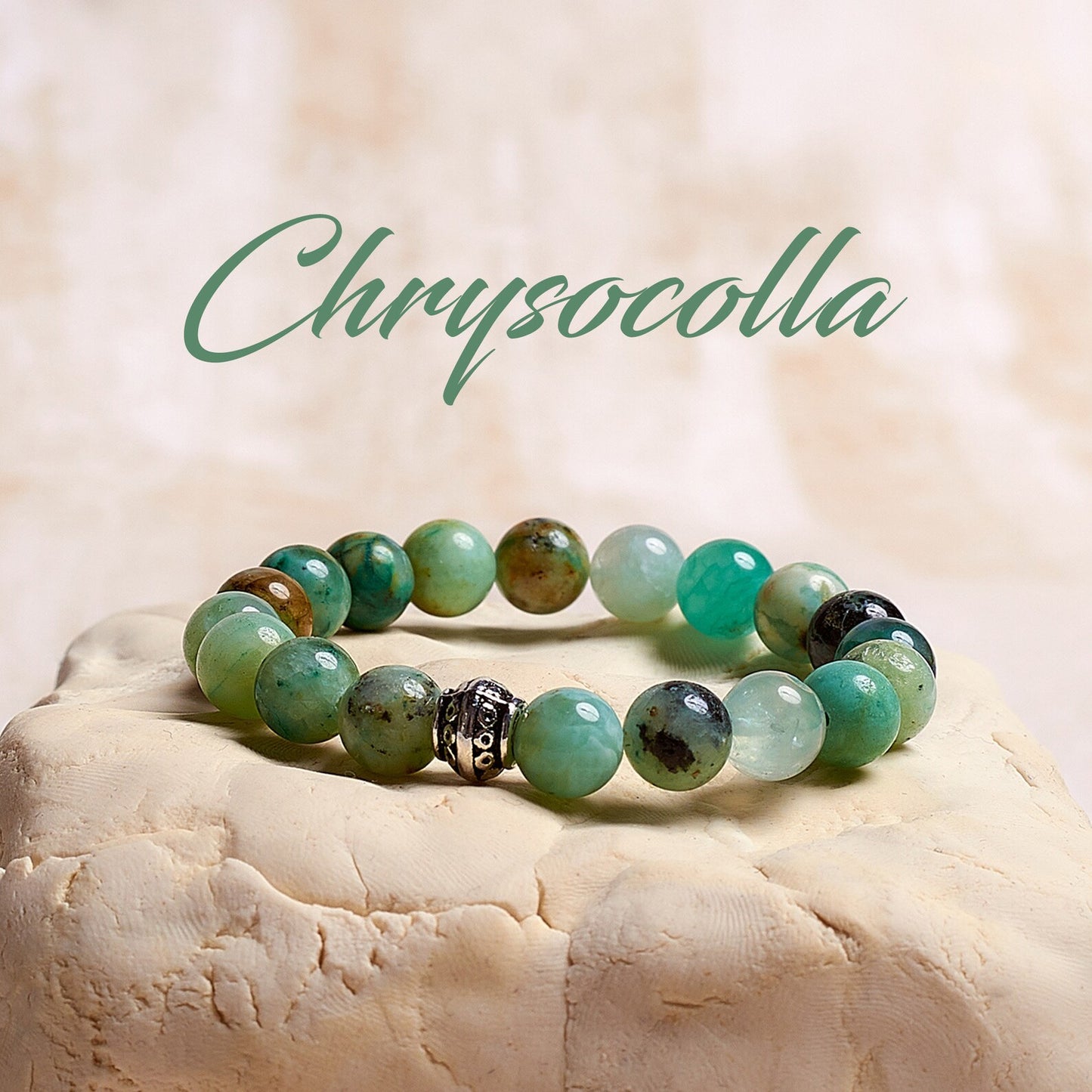 Chrysocolla - Crystal Bracelet