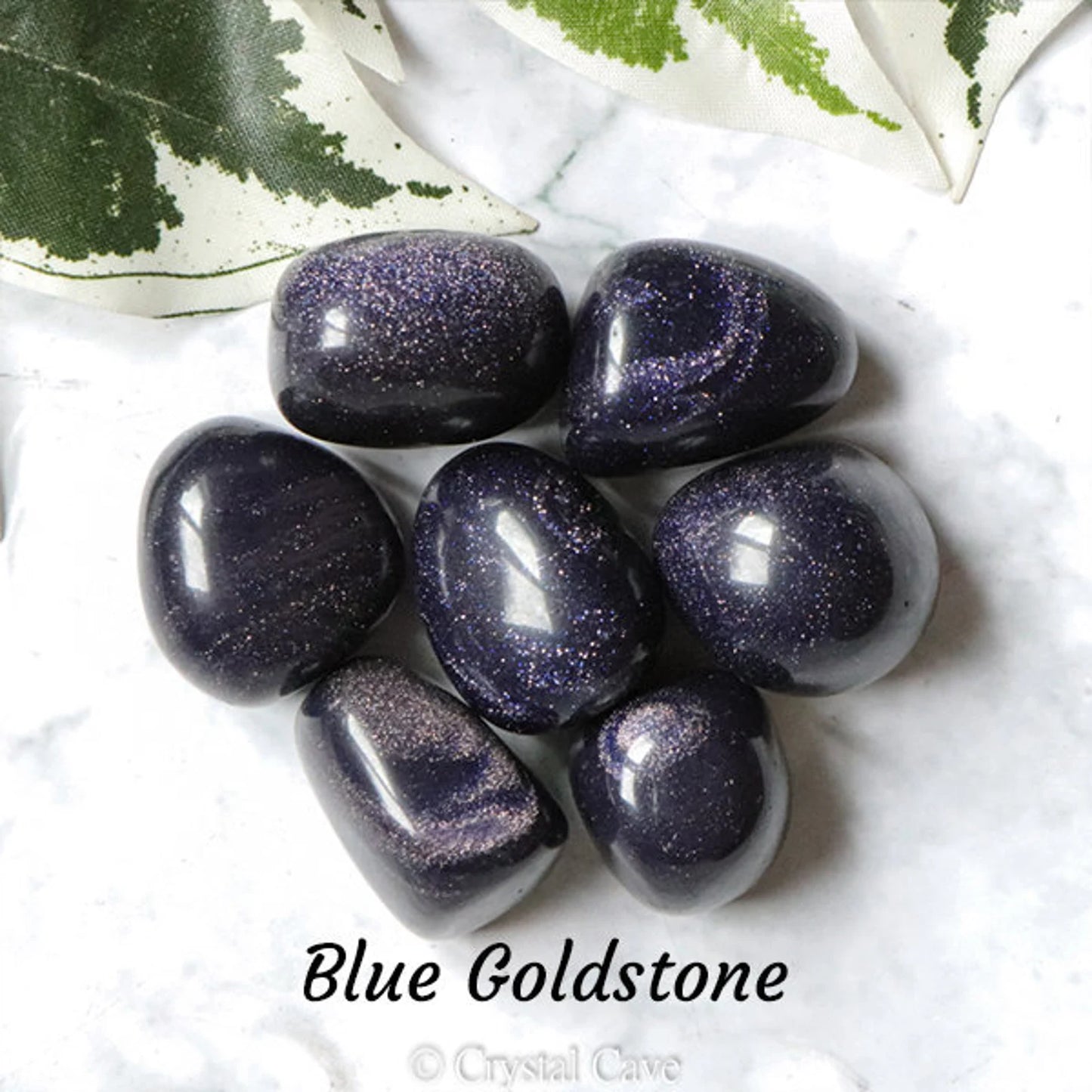 Blue Goldstone - Tumbled