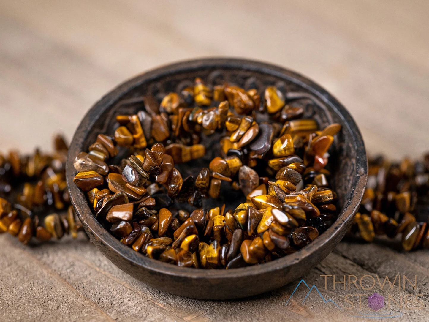 Tiger's Eye - Crystal Chip Bracelet