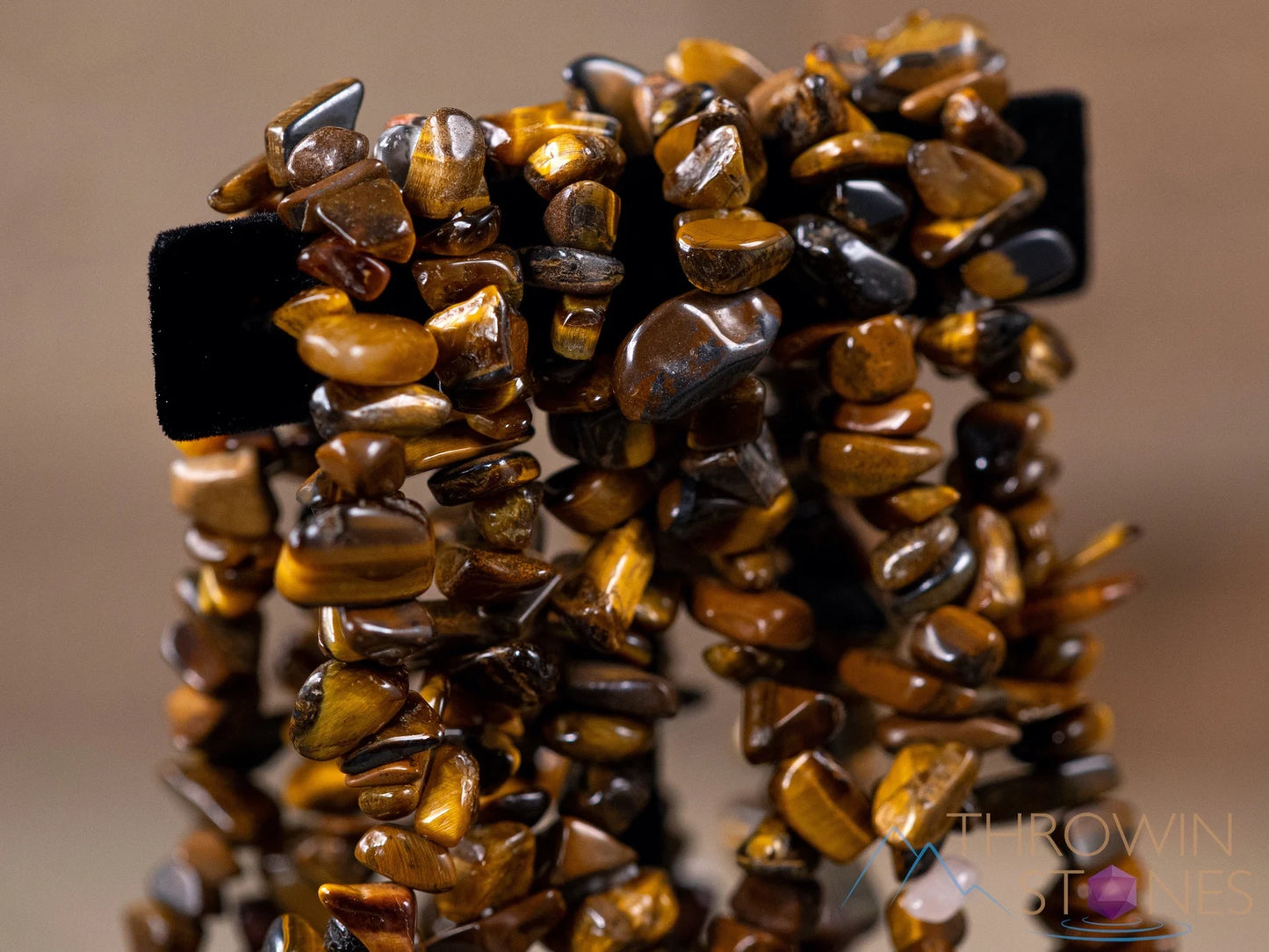 Tiger's Eye - Crystal Chip Bracelet