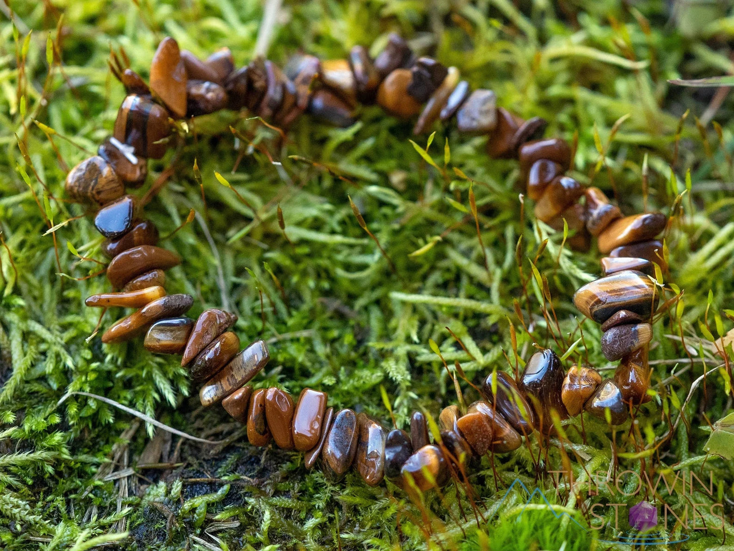 Tiger's Eye - Crystal Chip Bracelet